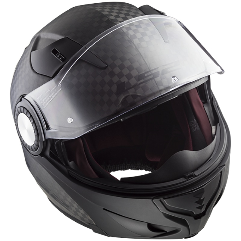 Vyklápěcí přilba na motorku LS2 FF313 Vortex Solid Carbon výprodej