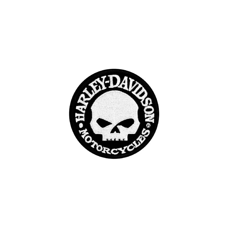 Patch H-D mootorrataste valge