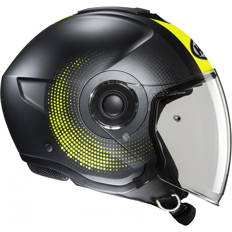 Avatud mootorratta kiiver HJC i40N Pyle MC3HSF hall-fluo kollane