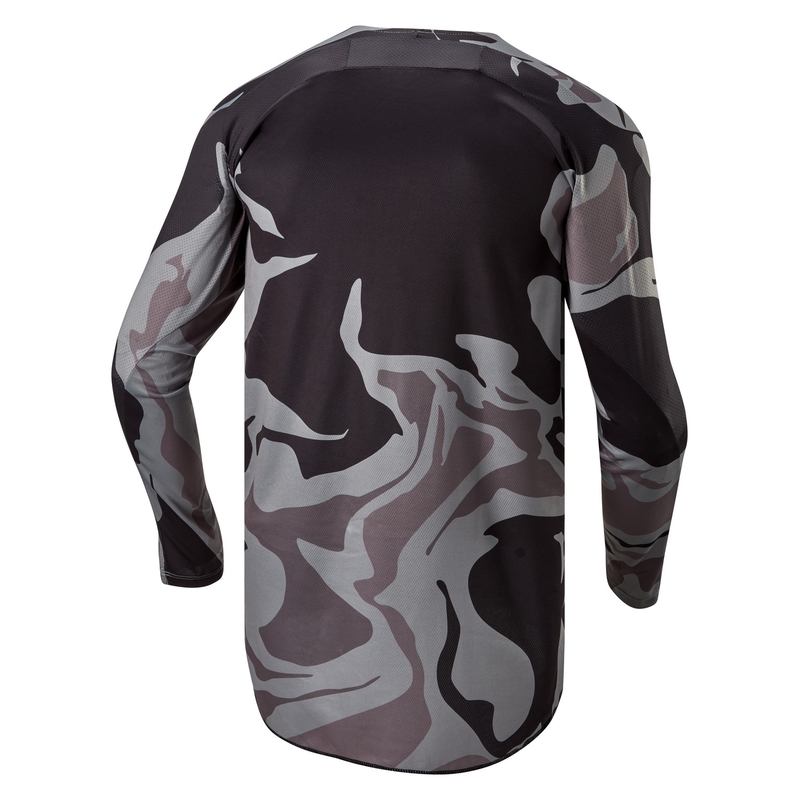 Alpinestars Racer Tactical motokrossitrikoo hall kamo-fluo kollane-must trikotaaž