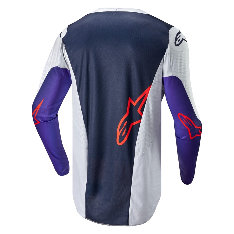 Alpinestars Racer Hoen motokrossitrikoo hall-sinine-oranž