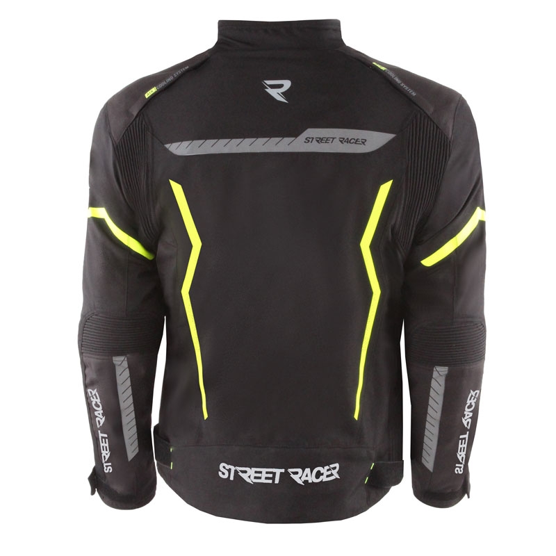 Street Racer Flex must-fluo kollane mootorratta jope