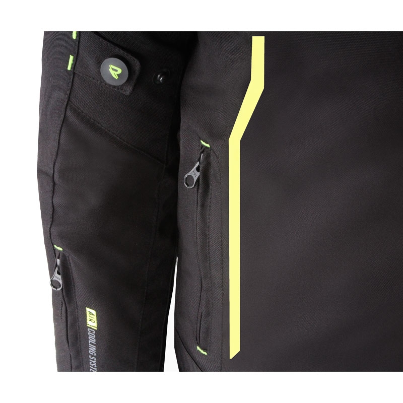 Street Racer Flex must-fluo kollane mootorratta jope