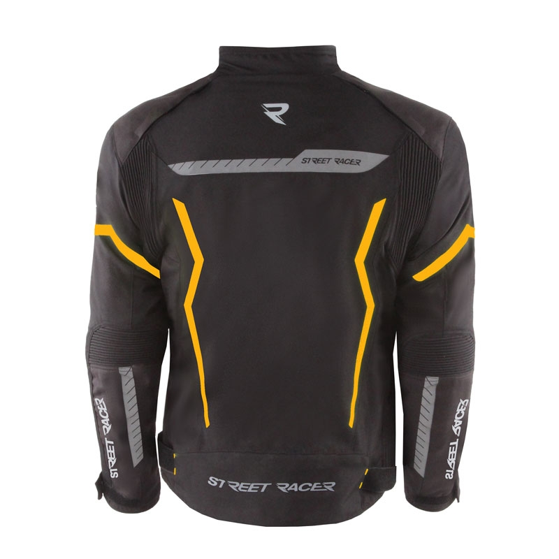 Street Racer Flex Air mootorrattajope must-oranž