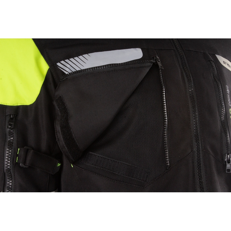 Street Racer All Season Black-Fluo Yellow mootorratta jope