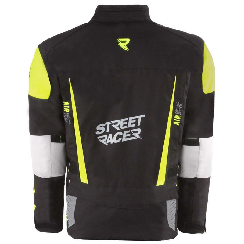 Street Racer All Season Black-Fluo Yellow mootorratta jope