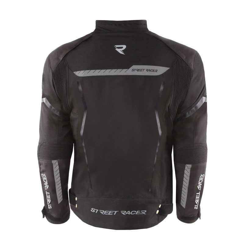 Street Racer Flex Air Must mootorratta jakk