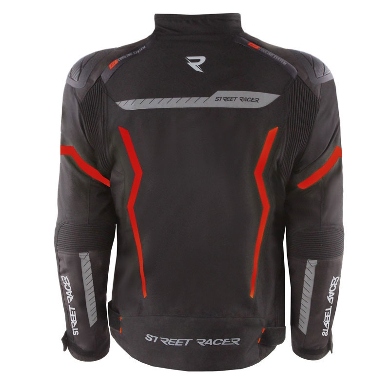 Street Racer Flex EVO mootorrattajope must ja punane