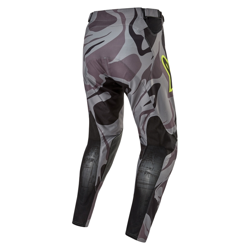Alpinestars Racer Tactical motokrossipüksid hallid kamo-fluo kollased-mustad