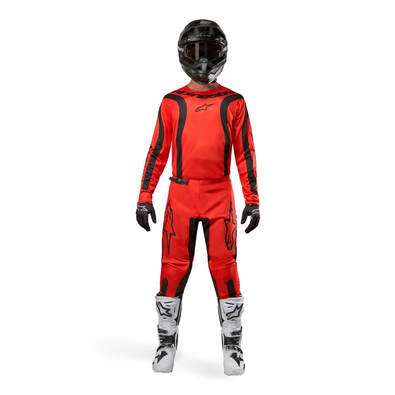 Motokrosové kalhoty Alpinestars Fluid Lurv 2024 oranžovo-černé
