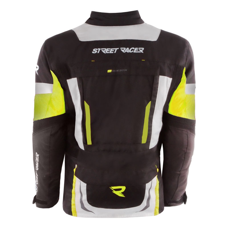Street Racer Hilax must-hall-kollane mootorrattajope