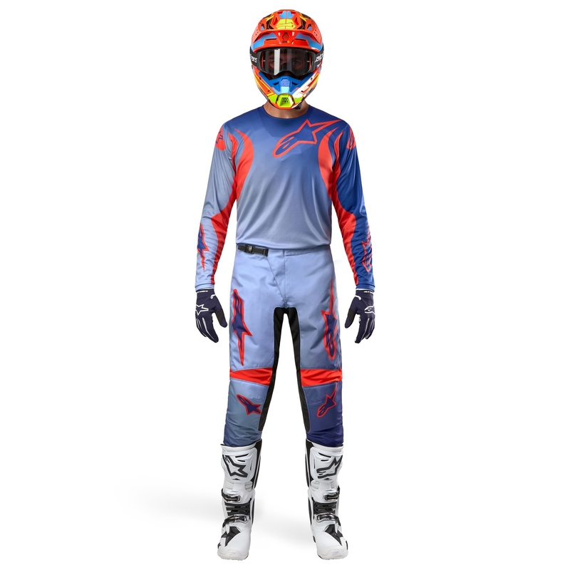 Alpinestars Fluid Lucent Motokrossipüksid Sinine-Helesinine-Oranž
