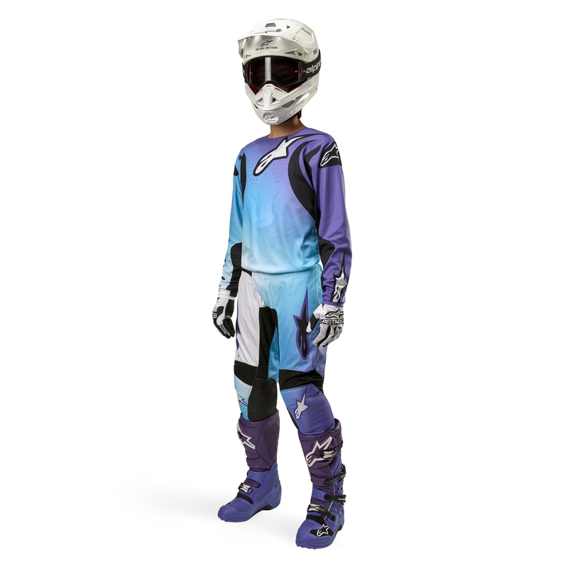 Alpinestars Stella Fluid naiste motokrossipüksid Valge ja lilla