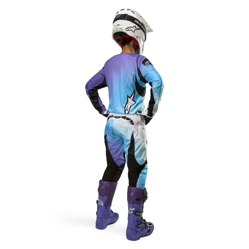 Alpinestars Stella Fluid naiste motokrossipüksid Valge ja lilla