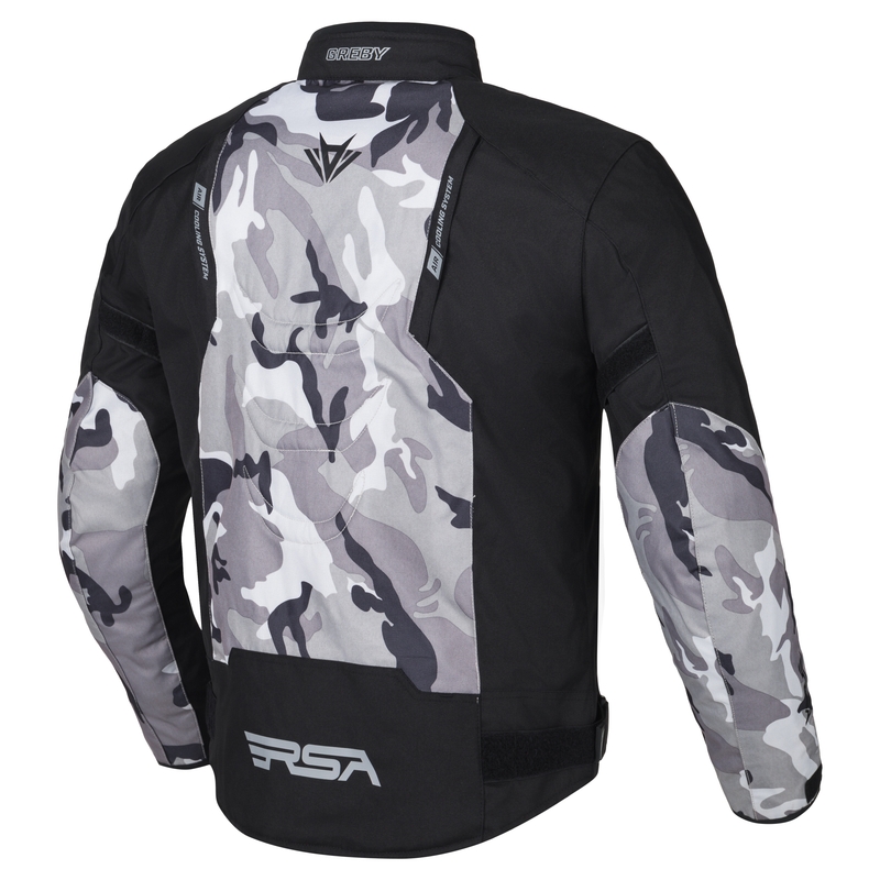 RSA Greby 2 camo mootorratta jakk