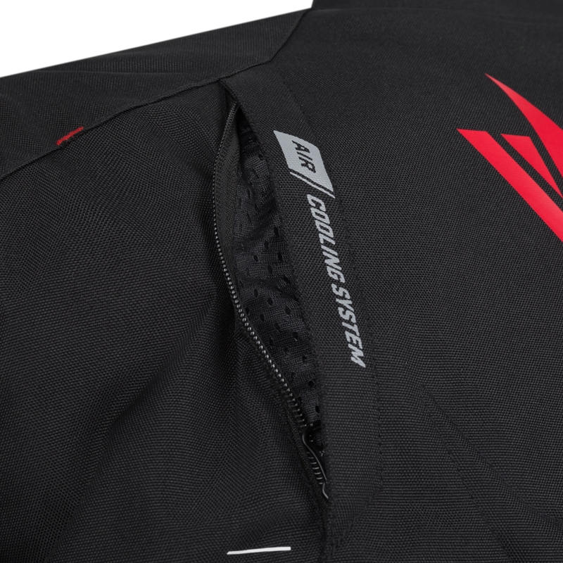 Mootorratta jope RSA Rider must-valge-fluo kollane