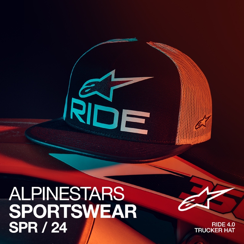 Alpinestars Ride 4.0 ER müts must, valge ja punane
