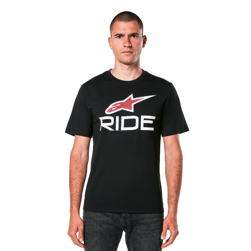 T-särk Alpinestars Ride 4.0 CSF must-valge-punane