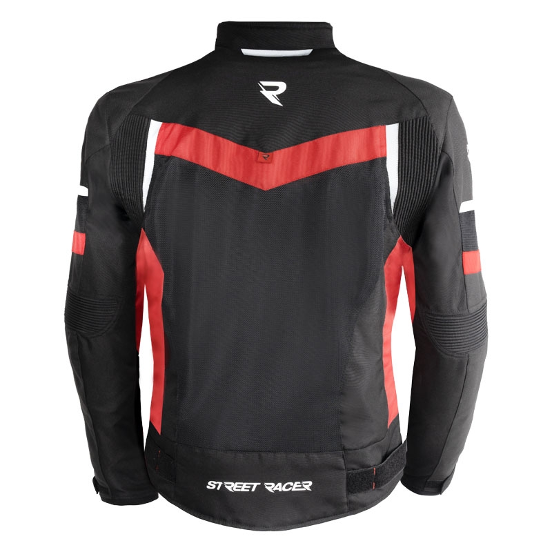 Street Racer Evans Air must ja punane mootorrattajope