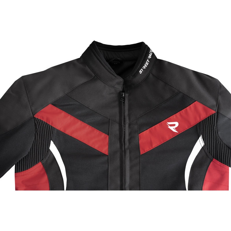 Street Racer Evans Air must ja punane mootorrattajope