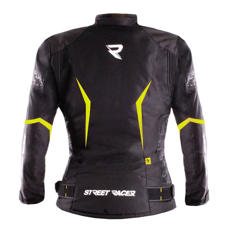 Naiste mootorratta jope Street Racer Rose Air must-fluo kollane