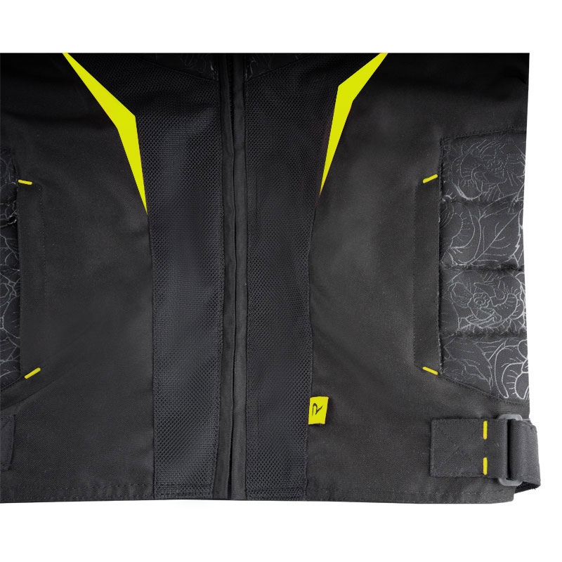Naiste mootorratta jope Street Racer Rose Air must-fluo kollane