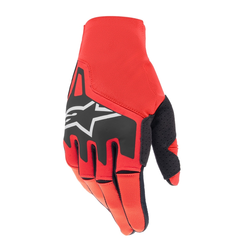 Motokrosové rukavice Alpinestars Techstar červeno-černo-bílé