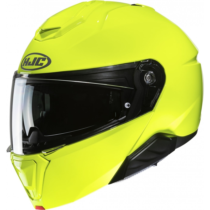 HJC i91 Solid fluo roheline flip-up mootorratta kiiver