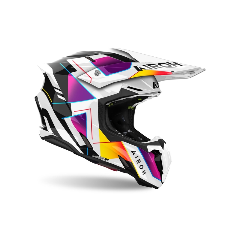 Motokrossi kiiver Airoh Twist 3 Rainbow läikiv