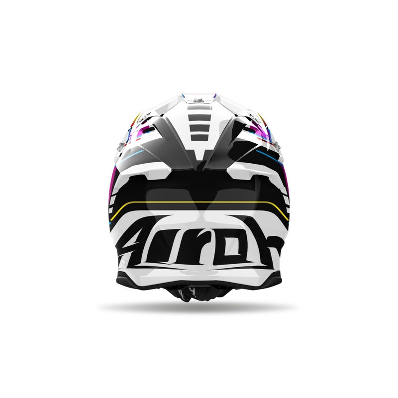 Motokrossi kiiver Airoh Twist 3 Rainbow läikiv