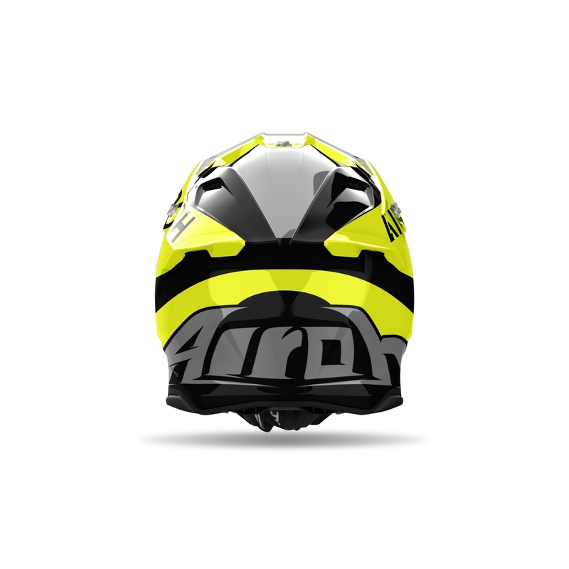 Motokrossi kiiver Airoh Twist 3 King läikiv kollane