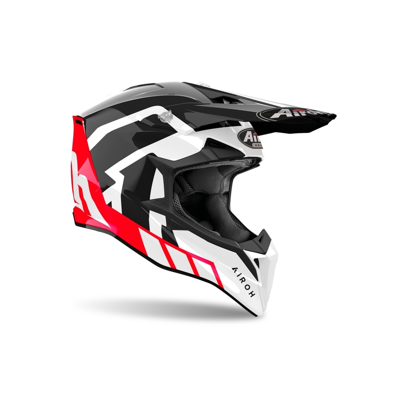 Motokrossikiiver Airoh Wraaap Reloaded läikiv punane