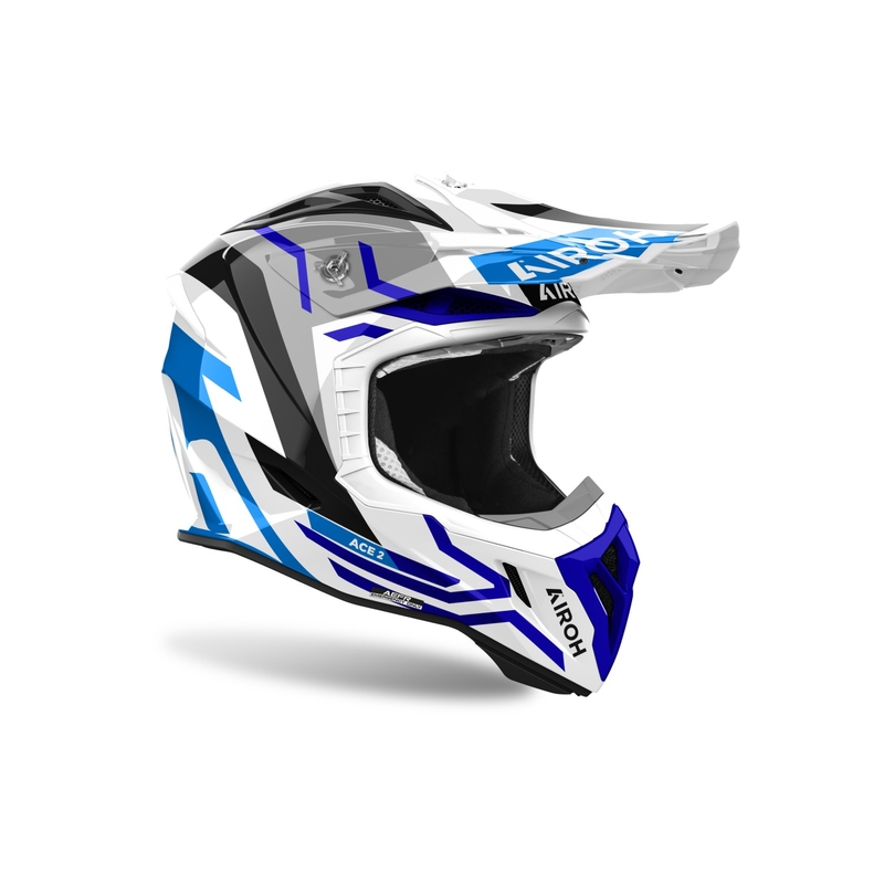 Motokrossikiiver Airoh Aviator Ace 2 Ground läikiv sinine