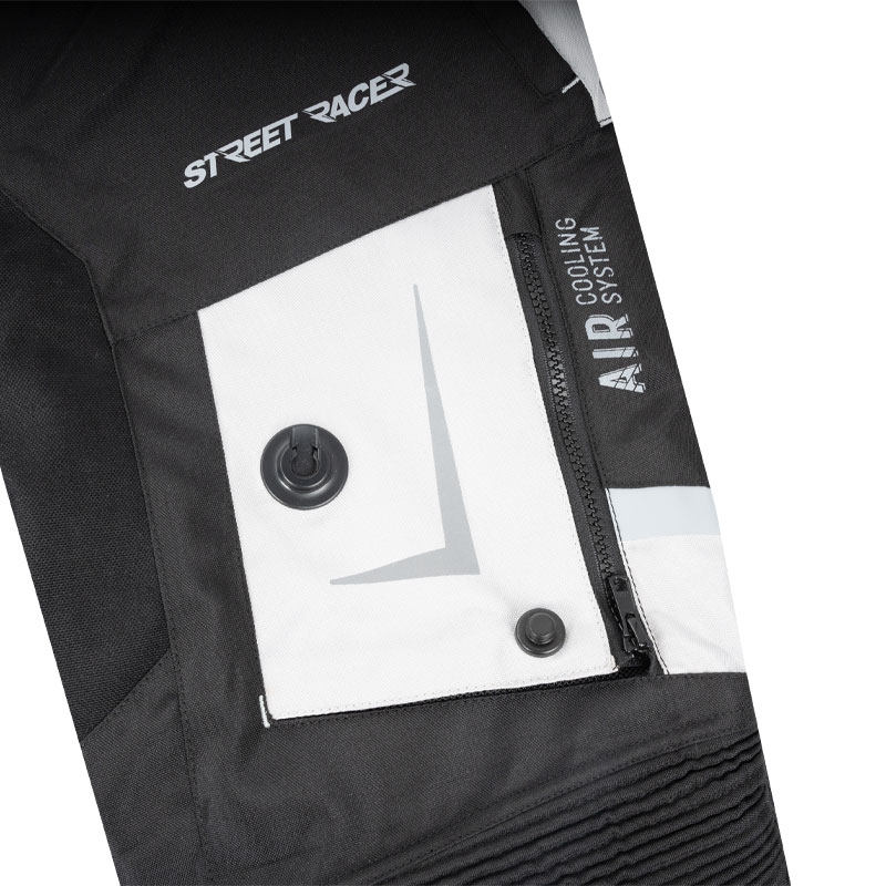 Street Racer All Season Mustad ja hallid mootorrattapüksid
