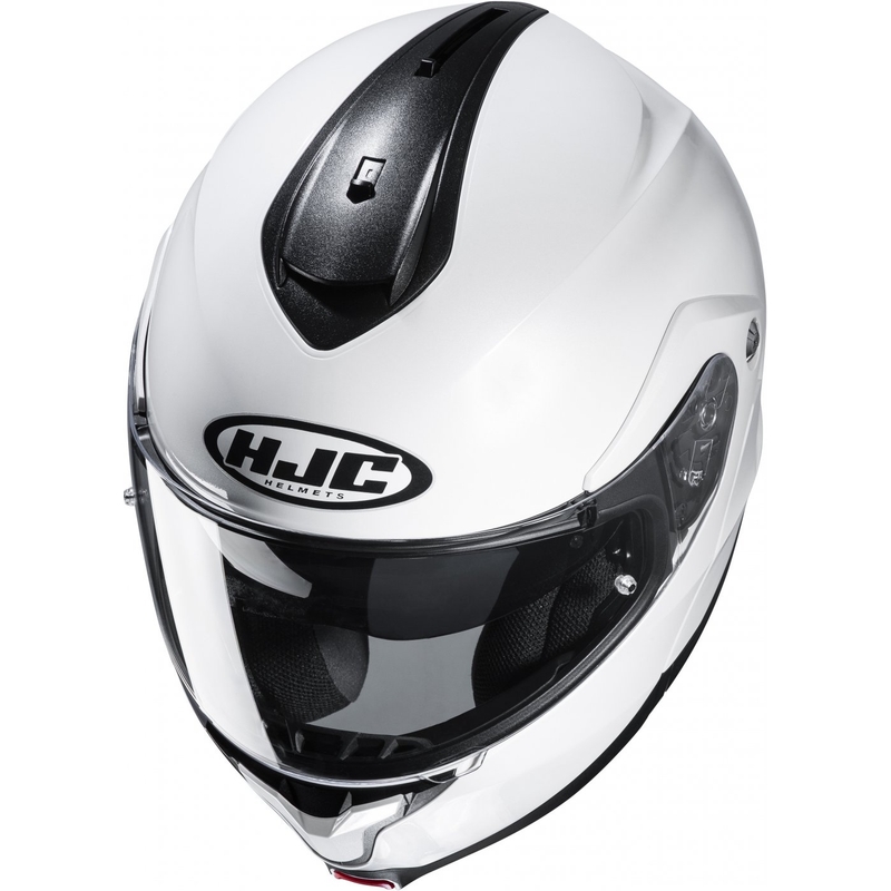 Flip-up mootorratta kiiver HJC kiiver C91N Soliidne pärlmuttervalge