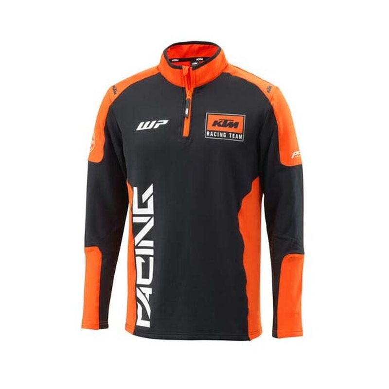 Kapuutsiga KTM Team Halfzip must-oranž