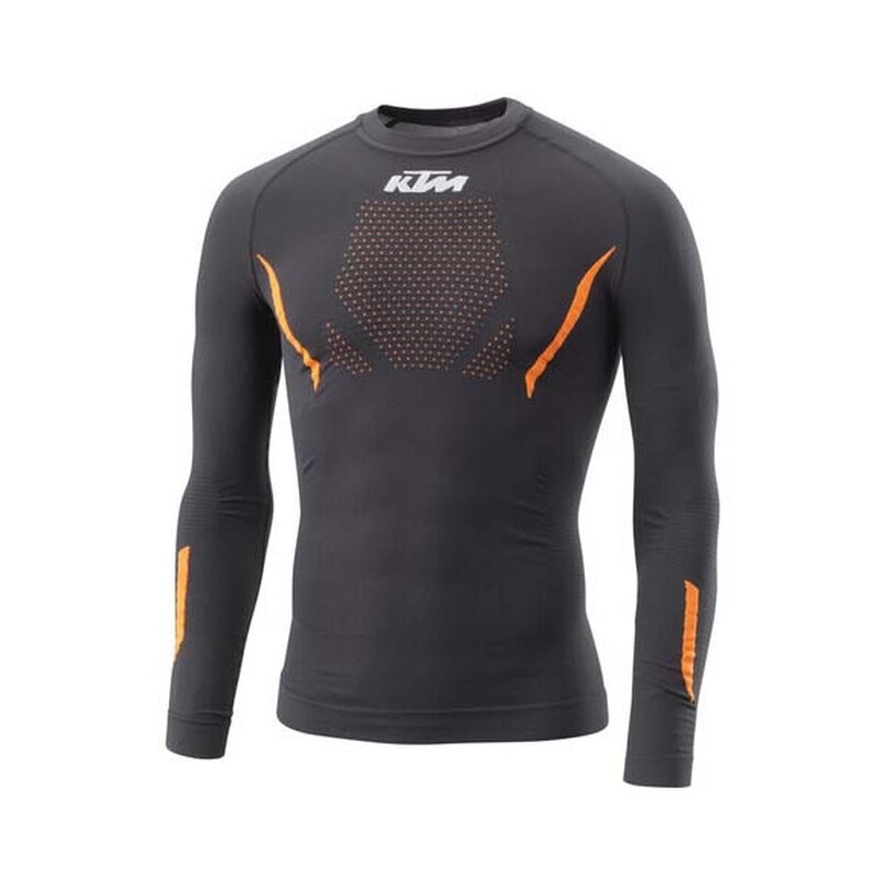 Funktsionaalne T-särk KTM Summer Performence Long must-oranž