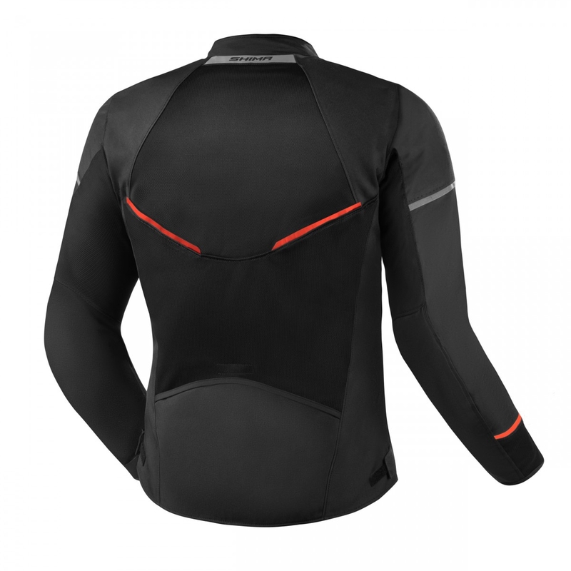 Mootorratta jope Shima X-MESH 2.0 must-punane