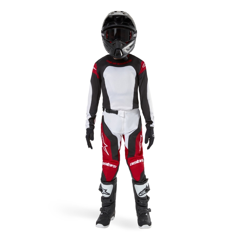 Dětský motokrosový dres Alpinestars Racer Ocuri červeno-bílo-černý