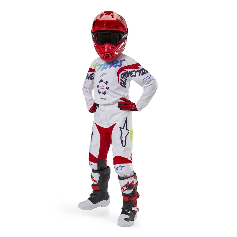 Laste motokrossitrikoo Alpinestars Racer Hana valge