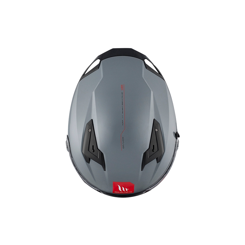 MT BRAKER SV SOLID A12 integreeritud mootorratta kiiver hall