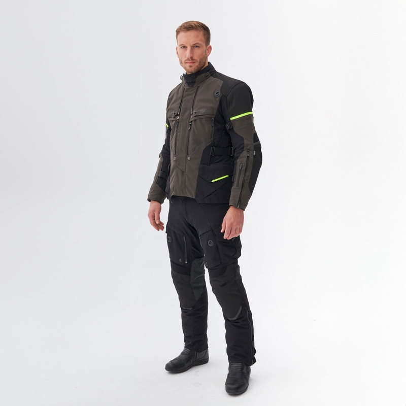 Rebelhorn Range antratsiit-must-fluo kollane mootorratta jakk
