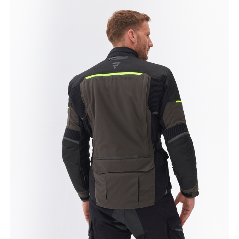 Rebelhorn Range antratsiit-must-fluo kollane mootorratta jakk