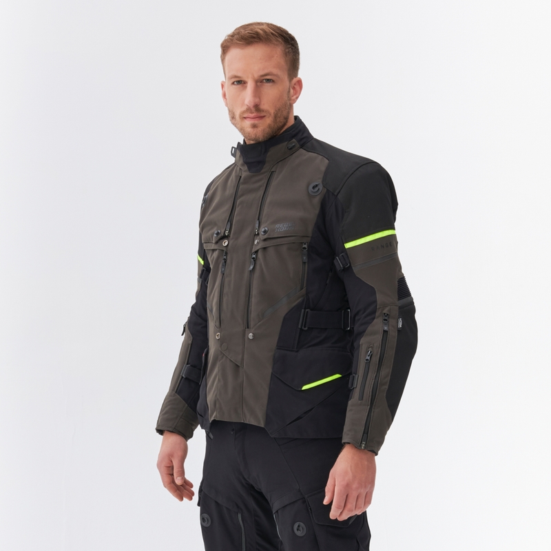 Rebelhorn Range antratsiit-must-fluo kollane mootorratta jakk