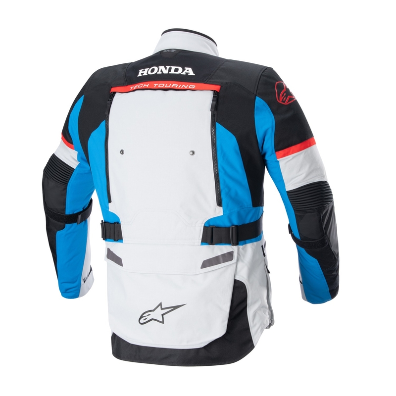 Alpinestars Bogota PRO Drystar Honda helehall-punane-fluo punane-sinine-must mootorratta jope