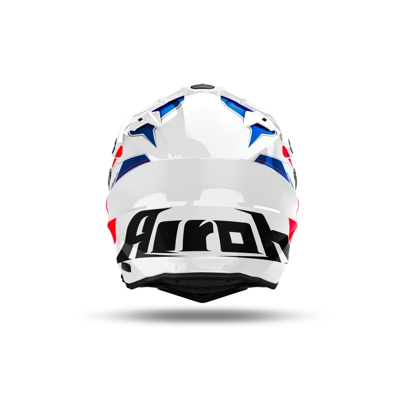 Enduro kiiver Airoh Commander 2 Reveal läikiv sini-punane