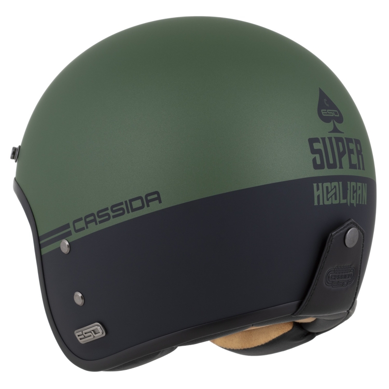 Avatud kiiver Cassida Ace Super Hooligan must matt-metalliline roheline