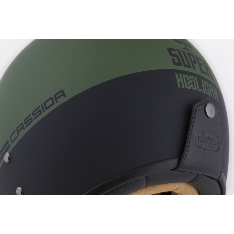 Avatud kiiver Cassida Ace Super Hooligan must matt-metalliline roheline