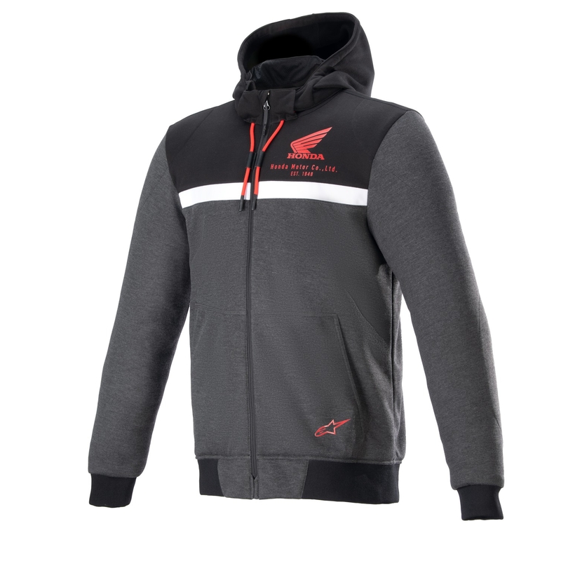 Alpinestars Chrome Street Hoodie Honda must-hall-punane