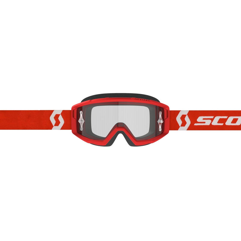Motokross prillid SCOTT PRIMAL CLEAR punane ja valge